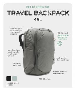 Travel Backpack 45L