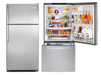 Top-freezer and bottom-freezer refrigerators
