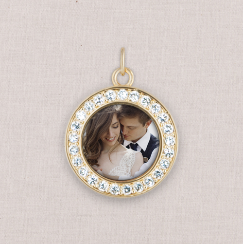 Gold Photo Charm