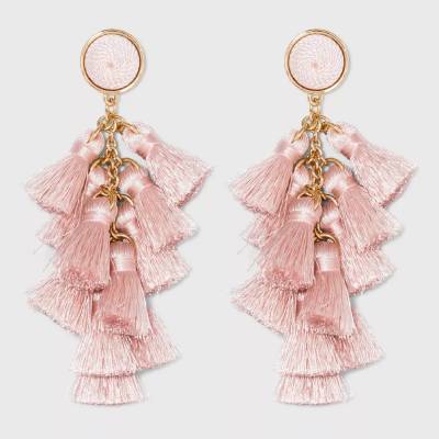 BaubleBar Multi-Tassel Drop Earrings