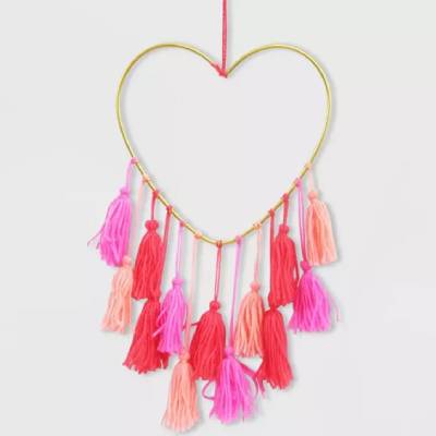 Metal Tassel Valentine's Wall Hanging