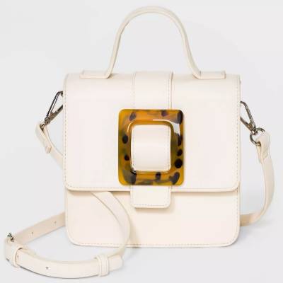 Snap Closure Crossbody Bag