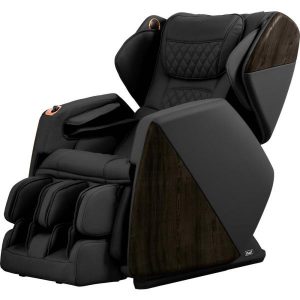 Pro Series Soho Black Faux Leather Reclining Massage Chair with Bluetooth Speakers and 4D Massage