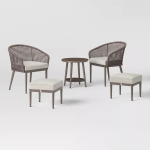 Weybridge 5pc Wicker Weave Patio Set - Threshold™