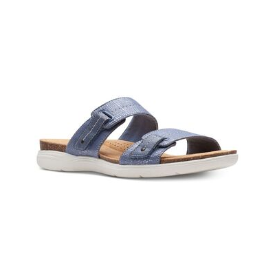 1)-CLARKS-Women's-April-Dusk-Slip-On-Slide-Sandals